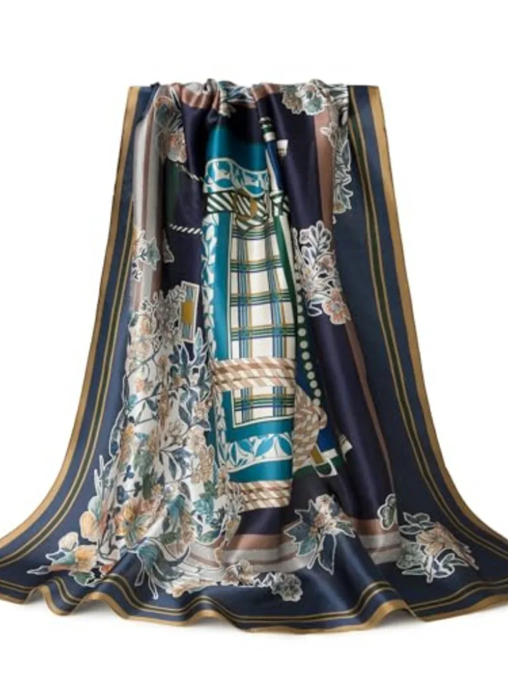 100% Mulberry Silk Scarf - 35